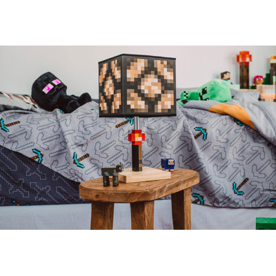 Minecraft lampe de chevet à DEL avec cordon de 14 pouces Glowstone pour joueurs