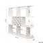 3 Tier Large Wall Mounted Wine Rack With Glass Holder, Multifunctional Shelf For Home Bar, Dining, And Cafe, White 15mm Particle Board Rustic For Bar Dining Room Decor,