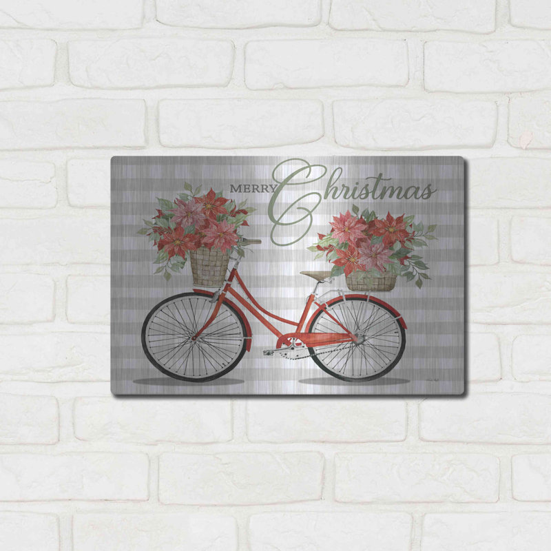 «Merry Christmas Bicycle I» par Cindy Jacobs, H 12 po x l 16 po