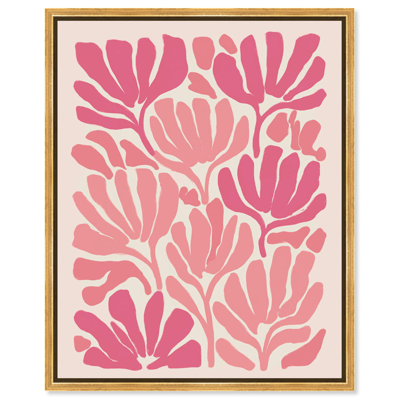 «Wall Garden I Boho Decor» par Art Remedy, H 30 po x l 36 po, Cadre blanc
