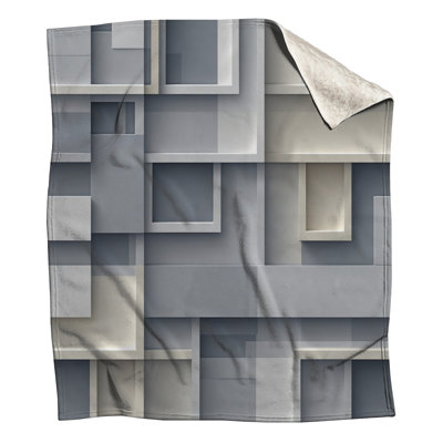 Couvertures grises à couches géométriques