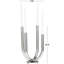 Bianca Stainless Steel Tabletop Candelabra