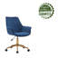 Chaise de travail en velours Garrow-1218215342
