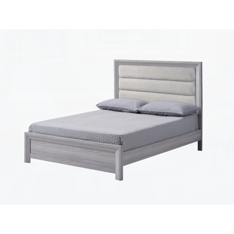 Mobilier de chambre à coucher avec lit plateforme moderne, Double