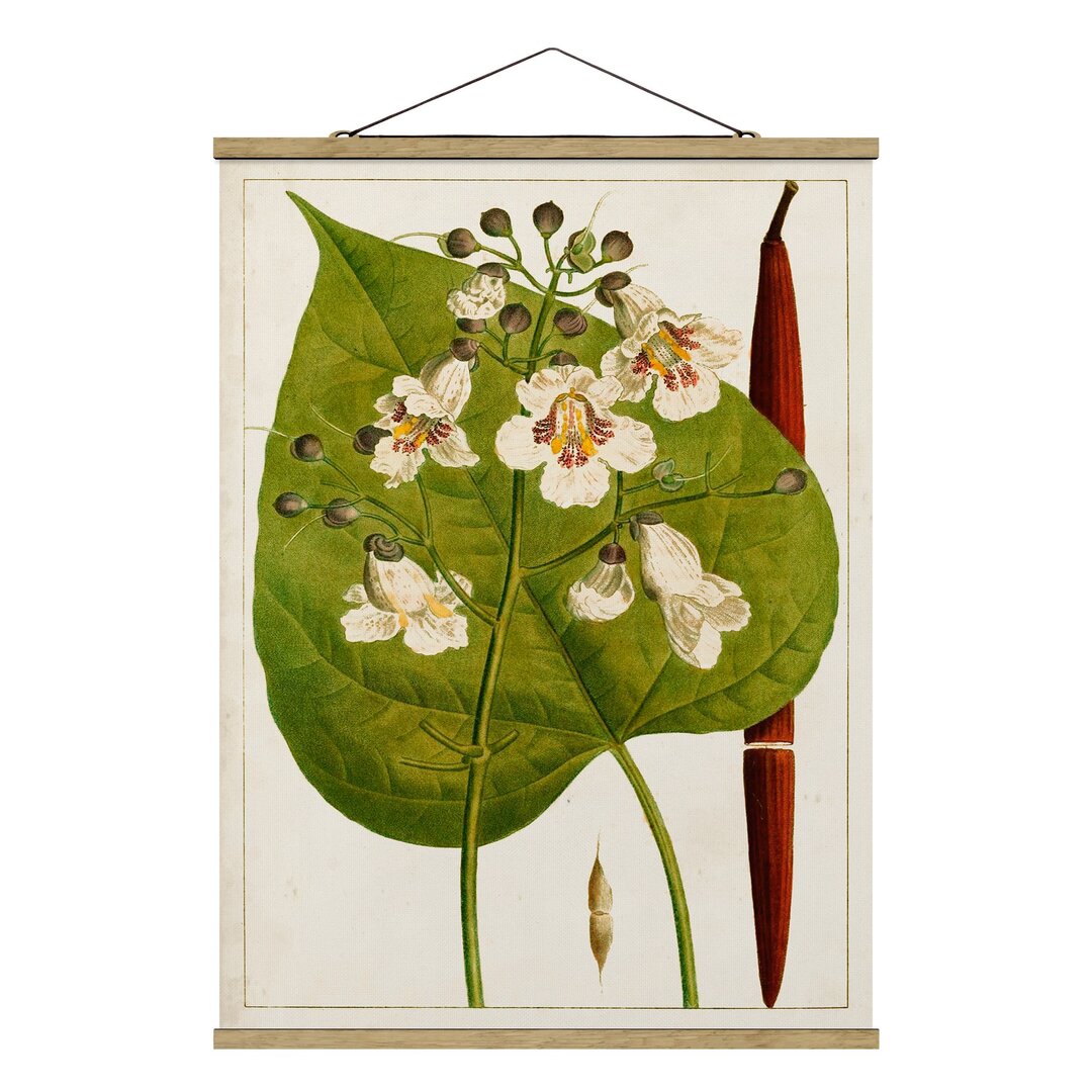 Stoffbild Tableau Leaf Flower Fruit V