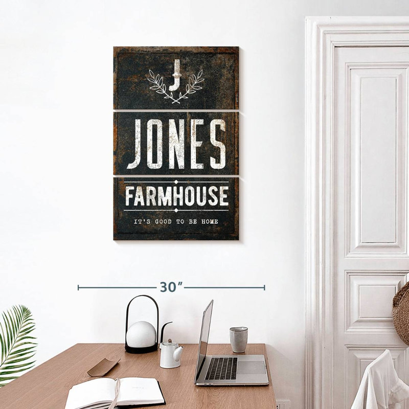 Kema Jones Farmhouse Wall Sign, 32" H x 20" W
