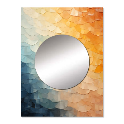 Ruthlee Minimalism Colors In Harmony III - Rainbow Mirror, Traditional Decorative Wall Mirror, Printed Metal Art