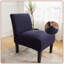 Housse pour fauteuil sans accoudoirs en tissu extensible lavable-87789640