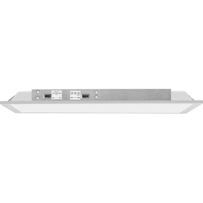 White Aluminum 2x4 LED Flat Panel Ceiling Light