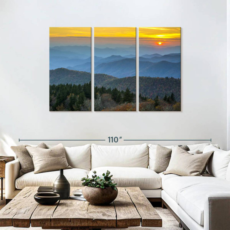 Kerrick Blue Ridge Mountains Sundown, 48" H x 74" W