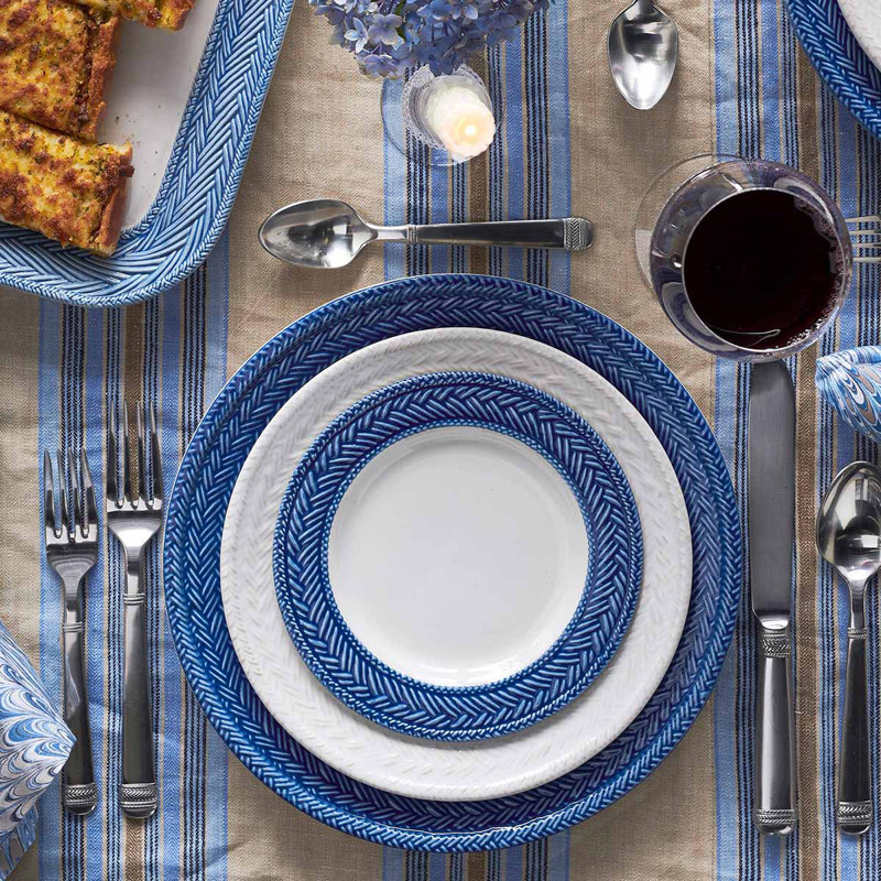 Le Panier 17" Platter, Delft Blue