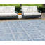 Tapis intérieur lavable 10 pi x 14 pi bleu ciel et bleu denim