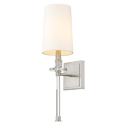 Addilyn 5.5" W 1-Light Dimmable Steel Armed Sconce