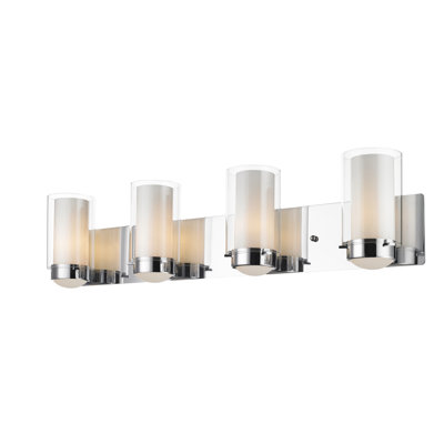 Transitional 4 Light Candle Shade Vanity Light