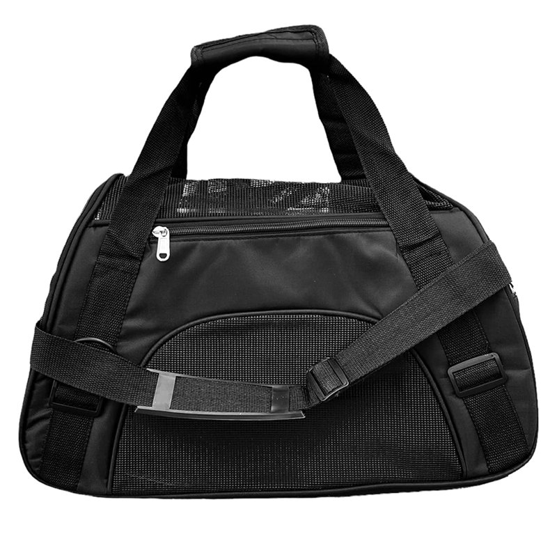 Sac de transport pour animaux de compagnie, Moyen (H 13 po x l 9,6 po x P 18,5 po), Noir