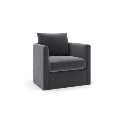 Chaise pivotante rembourrée Carmella