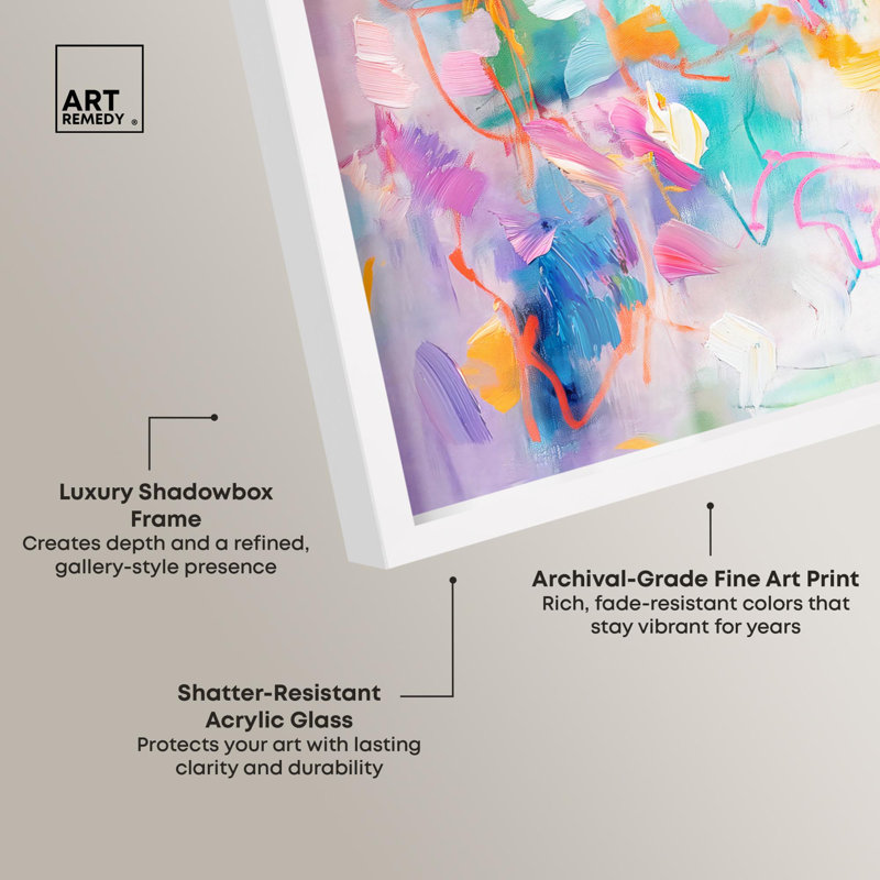 «Im Coming Up III Shadowbox Print Bright Decor» par Art Remedy, H 17 po x l 21 po, Blanc