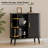 31.5'' Modern Sideboard Buffet Cabinet With Sliding Tambour Doors, Adjustable Shelves And Storage For Office, Bedroom Storage Cabinet, Hallway Storage Cabinet, Console Storage Cabinet-889011669