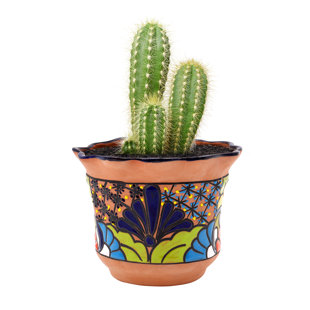 Pot à fleurs en céramique Talavera