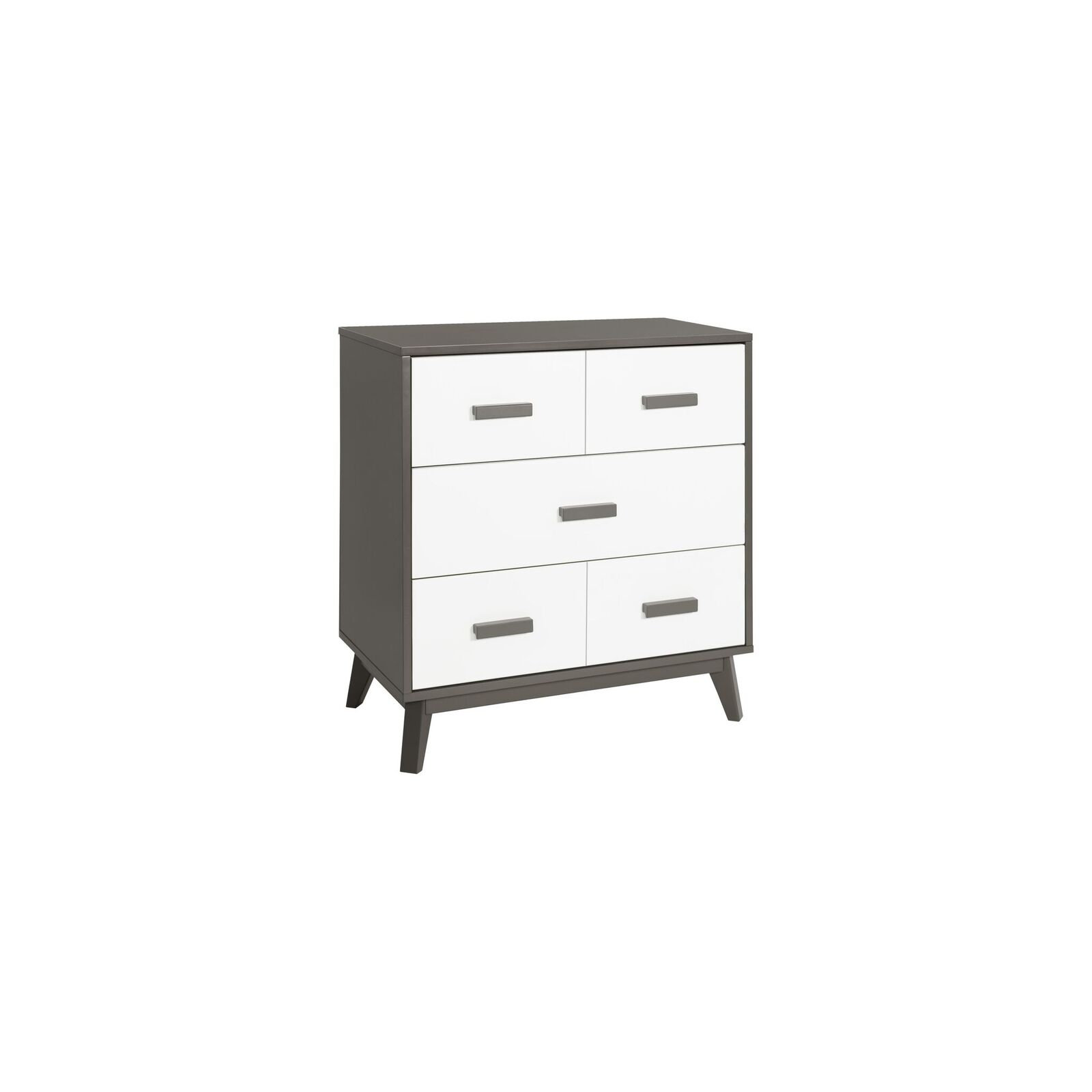 Scoot 3 Drawer Changing Table, Slate/White