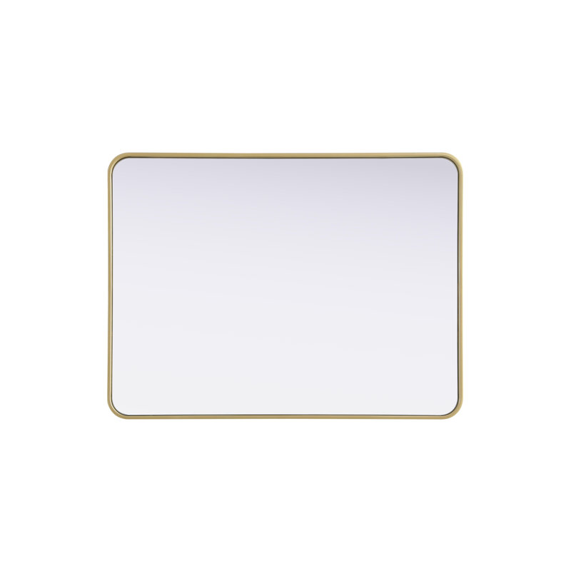 Erath Contour Metal Mirror, 40" x 30", Brass
