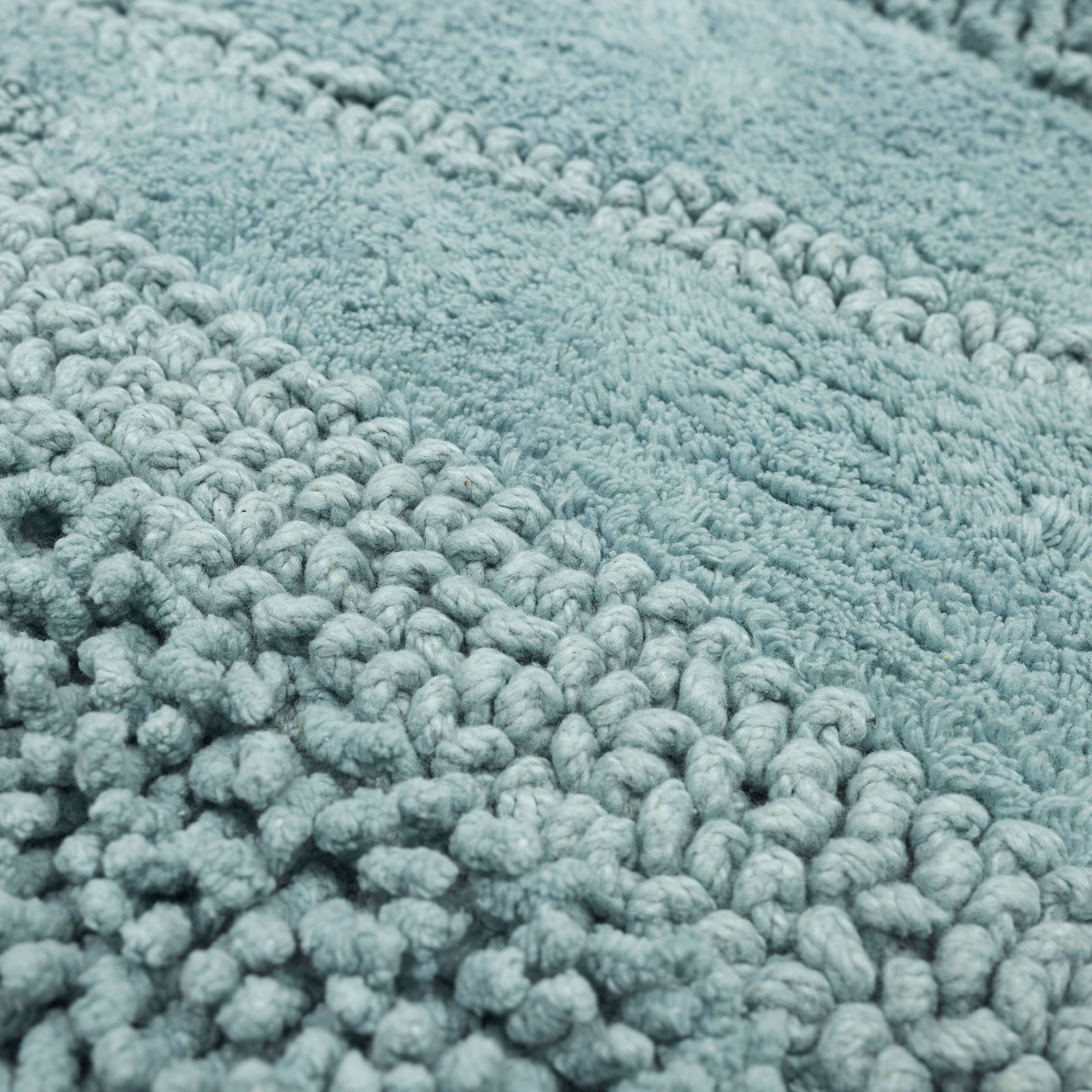 Laverne Solid Cotton Bath Rug, 24" W x 60" L, Glacier