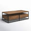 Paulette Solid Wood Frame Coffee Table with Storage