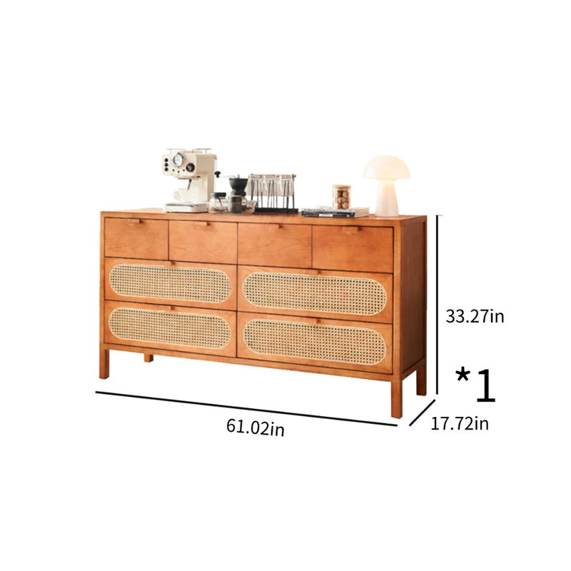 Buffet d'appoint 61,02 po Rattan