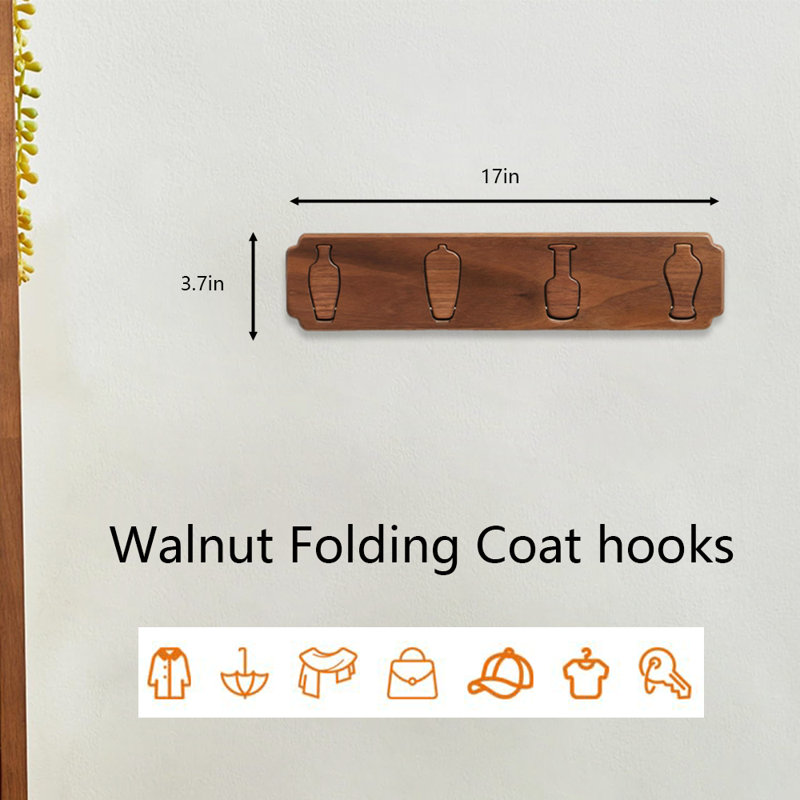Wall Mounted Coat Rack Coat Hooks