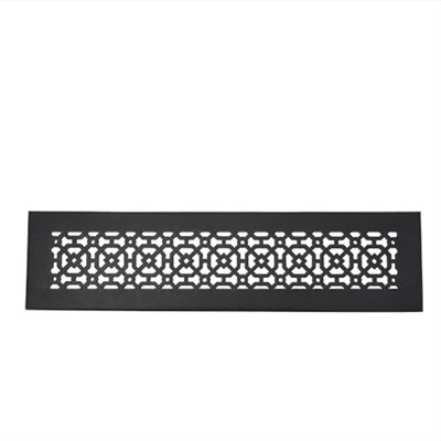 AIR RETURN 4"x20" Duct Opening | Heavy Cast Aluminum Air Grille (6"x22" Overall) | Powder Coated