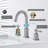 Mounting / Installation Required 2-handle Bathroom Faucet with Drain Assembly-101256528