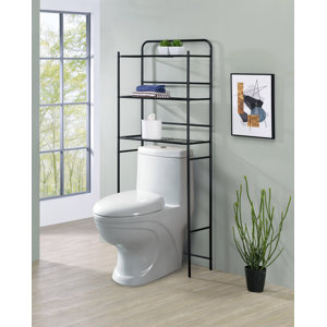 Metal Bathroom Rack - Black
