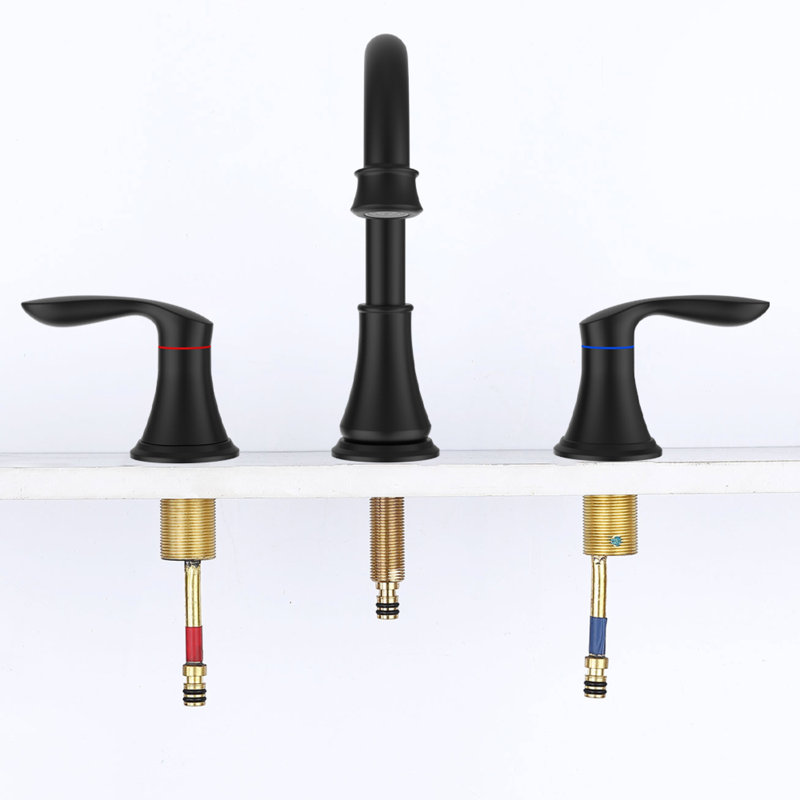 ° Robinet pivotant en métal noir mat - Style moderne pour une utilisation polyvalente dans la salle de bain