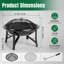 20.2 in. Round Wood-Burning Fire Pit
