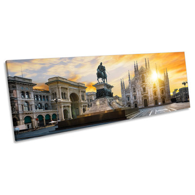 Sharks Forest Surrealism - Wrapped Canvas Panoramic Print