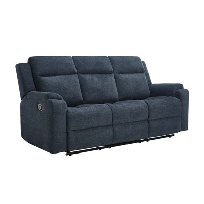 3 Seater Chenille Reclining Sofa