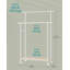 Seith 98.5cm Rolling Clothing Rack