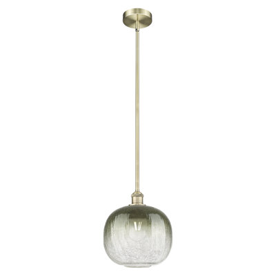 Edison - Brookhaven Sphere - 1 Light 11" Stem Hung Mini Pendant