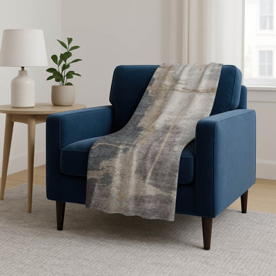 Addison Machine Washable Sherpa ASB831 Modern Throw Blanket