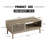 Modern Farmhouse Coffee Table with Storage for Living Room