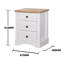 Fordwich 47.5cm W Particle Board / Chipboard Bedside Table-1815170125