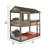 Aryn Kids Twin Over Twin Bunk Bed-1492952540