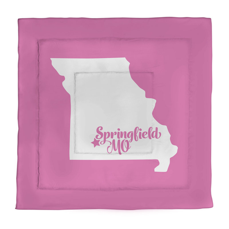 Missouri Polyester Percale Comforter, Pink