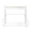 Armoire de rangement blanche empilable de 11,54 po x l 31,91 po x H 29,94 po - polyvalente pour grenier avec tablettes et rangement amovibles, avec espace de rangement propre