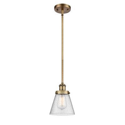 Ballston Urban Cone - 1 Light 6" Cord Hung Mini Pendant