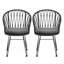 TAVON CHAIR, 2PCS avec 2 coussins, gris
