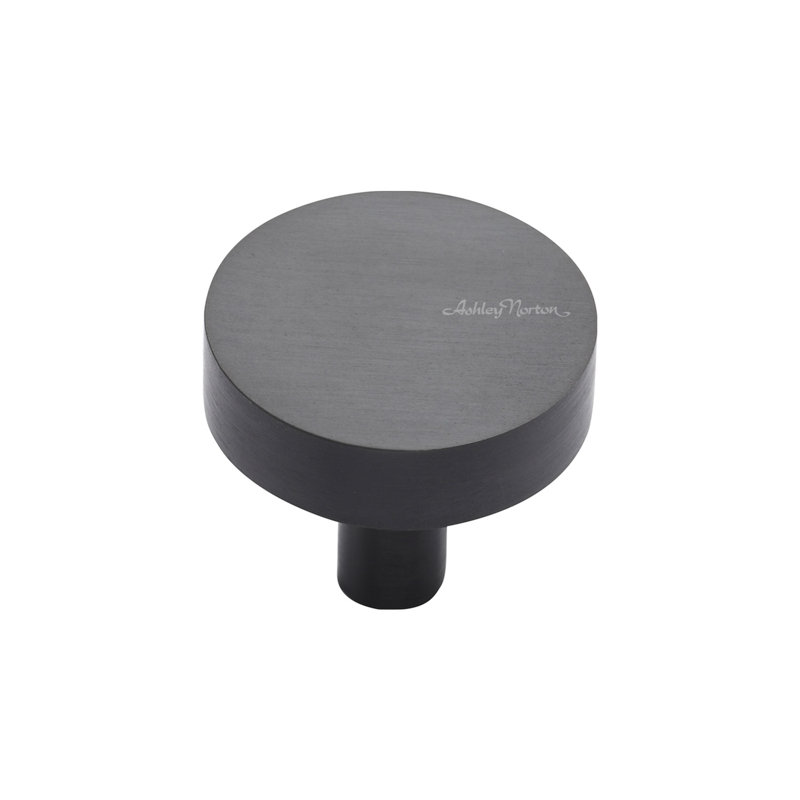 1 1/4" Diameter Round Knob, Dark Oil Rubbed Bronze, 1 1/4"