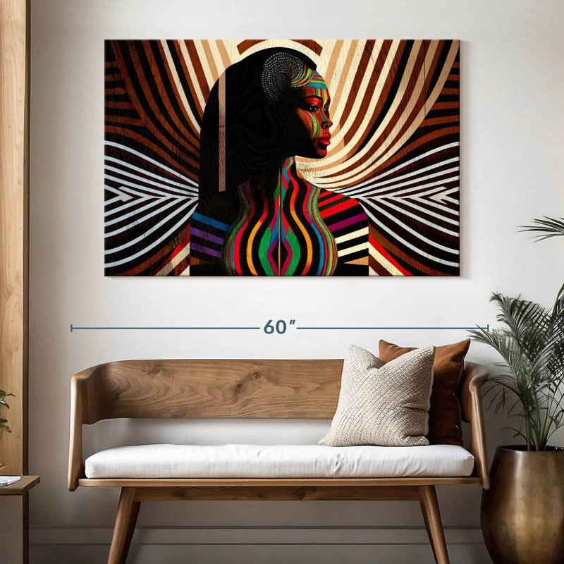Fille africaine Leisha, H 34 po x l 51 po