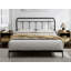 Tête de lit grand en métal August Grove®, hauteur réglable, style victorien campagnard, tête de lit en acier uniquement pour la chambre à coucher, assemblage facile, noir-713431586-713431590