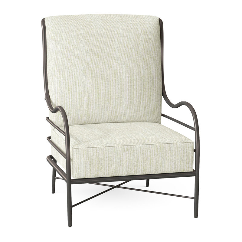 Chaise longue en aluminium Carmel - gris ardoise, Lin Dove Sunbrella®, Welt
